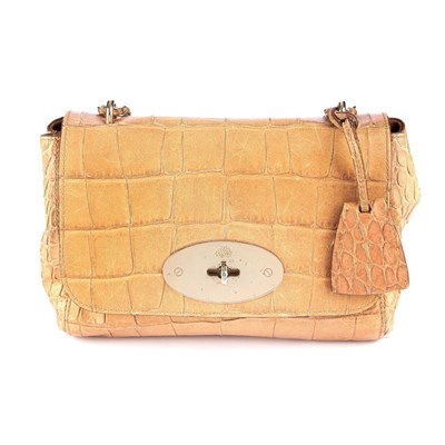 Lot 289 - Mulberry, a beige crocodile embossed leather...