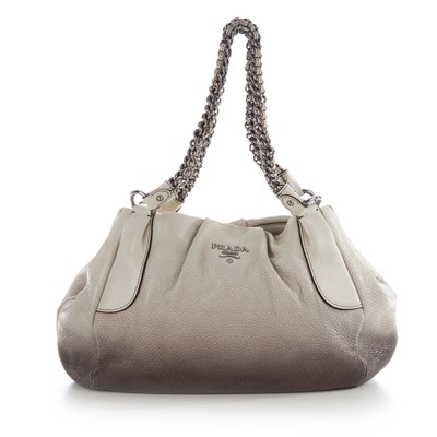Lot 301 - Prada, an Ombre leather chain tote, featuring...
