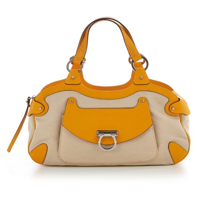 Lot 323 - Salvatore Ferragamo, a Gancini front pocket...