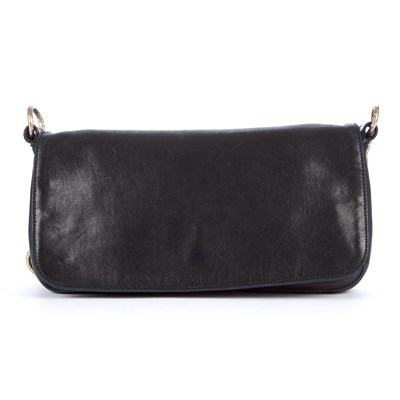 Lot 326 - Salvatore Ferragamo, a black leather baguette...