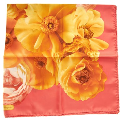 Lot 331 - Salvatore Ferragamo, a silk scarf, featuring a...