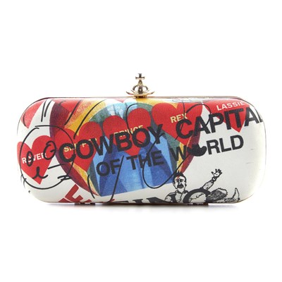 Lot 344 - Vivienne Westwood, a Meaningless box clutch,...