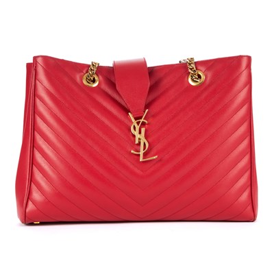 Lot 347 - Yves Saint Laurent, a Matelasse shopping tote,...