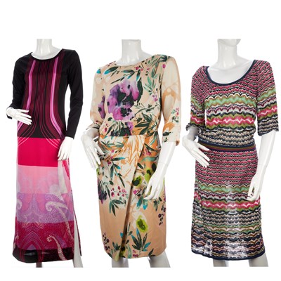 Lot 365 - Three vintage designer dresses, to include a...