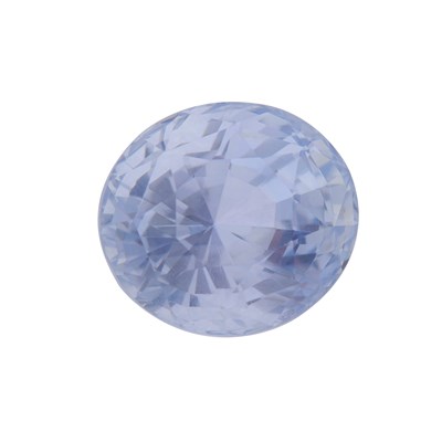 Lot 380 - An unheated Sri Lankan cushion-shape sapphire,...