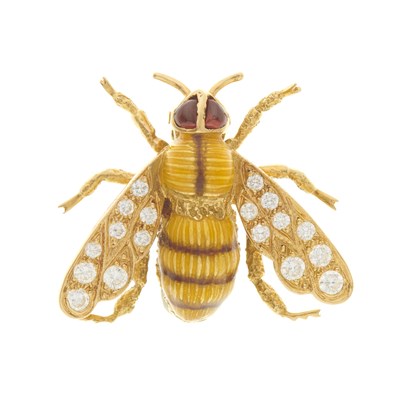 Lot 426 - Boucheron, a rare 18ct gold polychrome enamel...