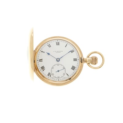 Lot 435 - J. W. Benson, an Art Deco 9ct gold half hunter...