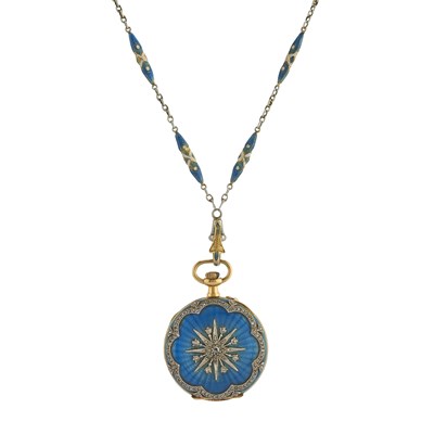 Lot 436 - A late 19th century 18ct gold pocket watch,...