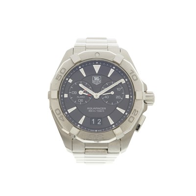 Lot 443 - Tag Heuer, a stainless steel Aquaracer Alarm...