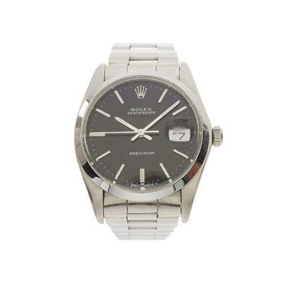 Lot 453 - Rolex, a stainless steel Oysterdate Precision...