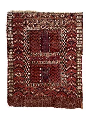 Lot 208 - Tekke Engsi rug, early 20th century, the rust...