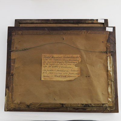 Lot 386 - Two George III reverse glass mezzotints, Field...