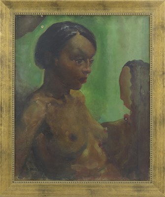 Lot 490 - Pal Fried (Hungarian, 1893-1976), portrait of...