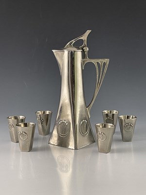 Lot 735 - Albin Muller for WMF, a Jugendstil silver...