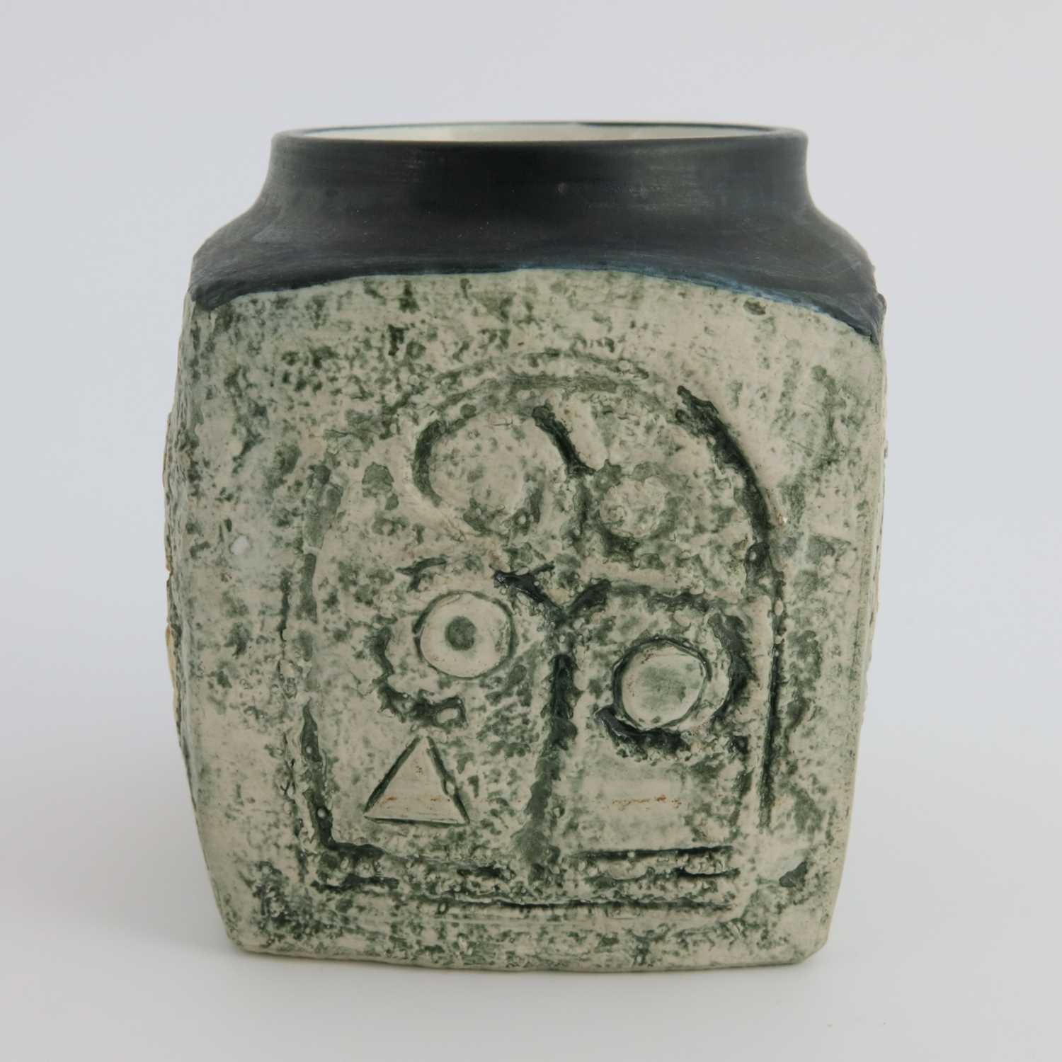 Lot 872 - Sue Lowe for Troika, an art pottery textured...