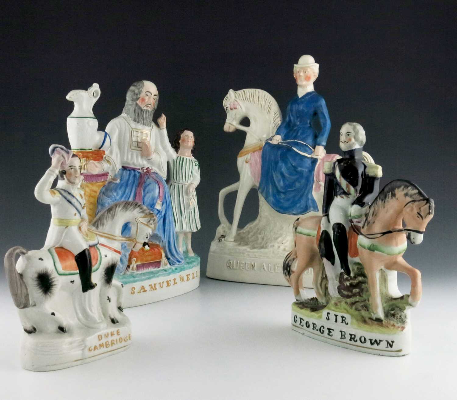 Lot 1025 - A Staffordshire figure group, 'Samuel & Eli',...
