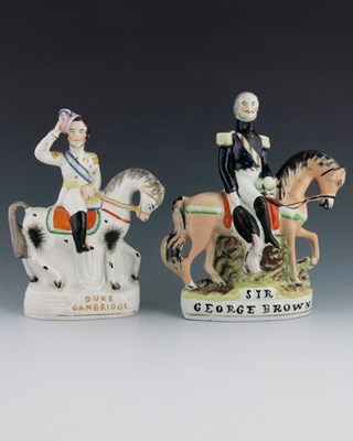 Lot 1025 - A Staffordshire figure group, 'Samuel & Eli',...