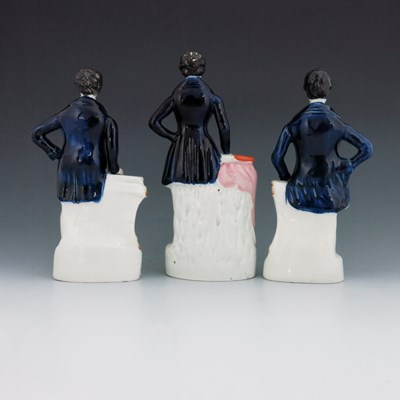 Lot 1088 - Three Staffordshire figures, Richard Cobden,...