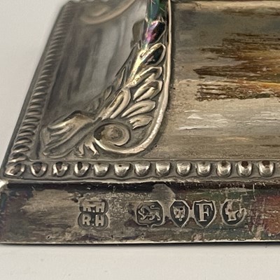 Lot 17 - A pair of Victorian silver square-base dwarf...