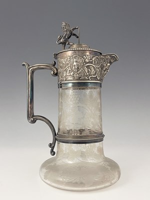 Lot 6 - An English Victorian period claret jug, with...