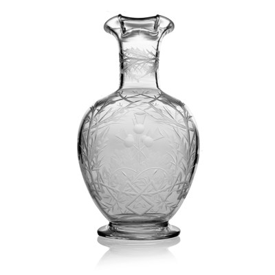 Lot 545 - A Stourbridge glass whisky carafe, circa 1860,...