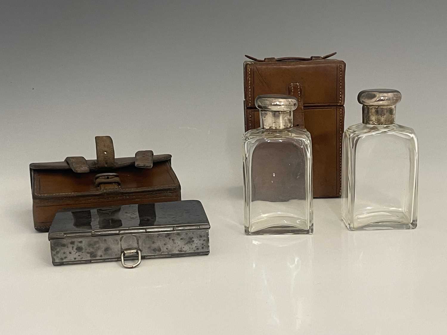 Lot 3 - A twentieth-century electroplated travelling...
