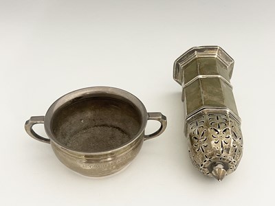 Lot 280 - A late Victorian silver octagonal lighthouse...