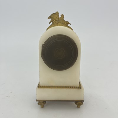Lot 437 - A French boudoir timepiece, circa 1900, arched...