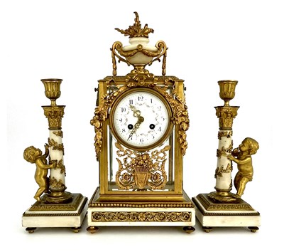 Lot 545 - Leroy, Paris, a late 19th Century French clock...