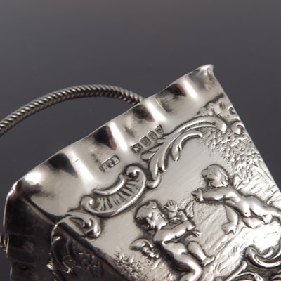 Lot 31 - A Dutch silver basket, import marks for London...