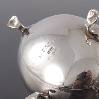 Lot 94 - A George V silver sauce boat, H Pidduck and...