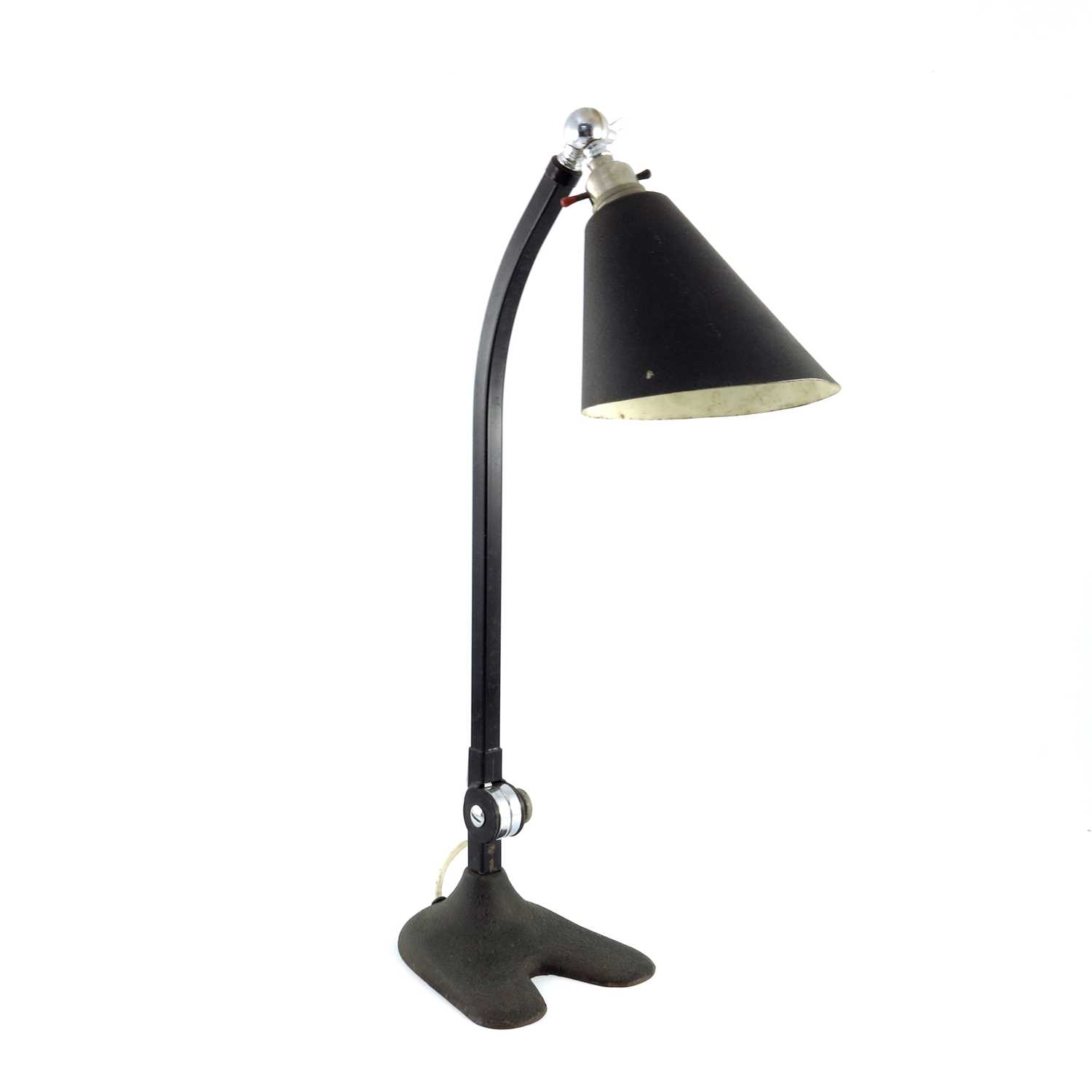 Lot 633 - An Art Deco Industrial design gooseneck desk...