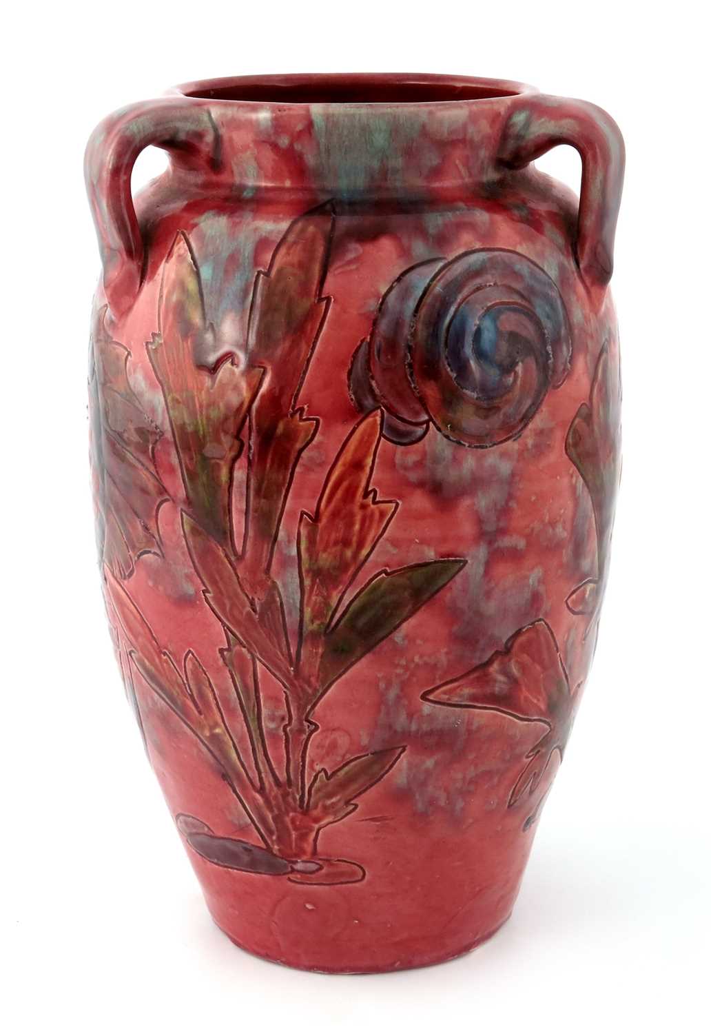 Lot 973 - William Baron, a Barnstaple art pottery vase,...