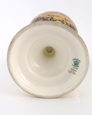 Lot 1015 - T H Chivers for Coalport, a large twin handled...
