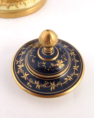 Lot 1015 - T H Chivers for Coalport, a large twin handled...