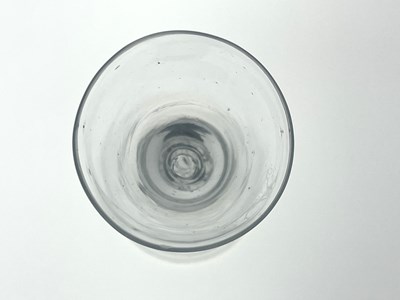 Lot 455 - A Dutch hollow baluster wine glass, circa 1740,...