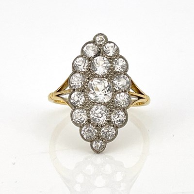 Lot 40 - An 18ct gold and white sapphire...