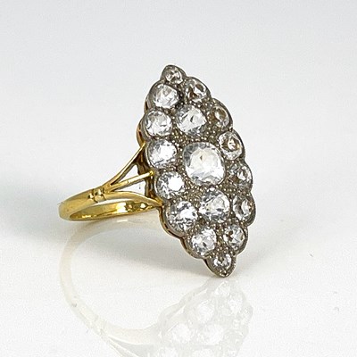 Lot 40 - An 18ct gold and white sapphire...