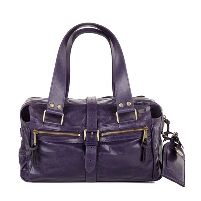 Lot 443 - Mulberry, a Mabel handbag, crafted from purple...