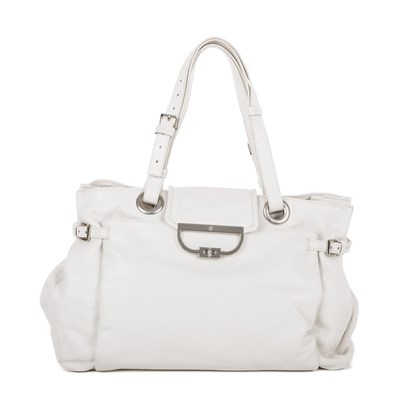 Lot 445 - Mulberry, a white leather Jenah tote,...