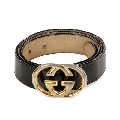 Lot 376 - Gucci, a vintage leather belt, crafted from...