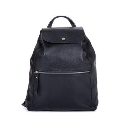 Lot 395 - Longchamp, a Le Foulonne leather backpack,...