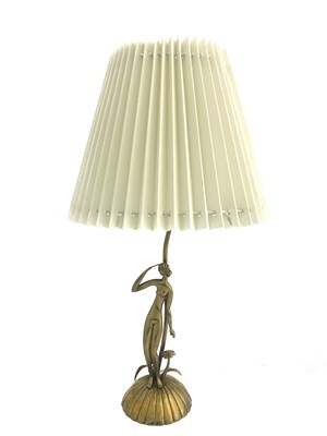 Lot 164 - Karl Hagenauer, an Art Deco figural table lamp,...