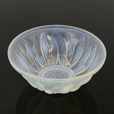 Lot 601 - Etling, an opalescent glass Sunflower bowl,...