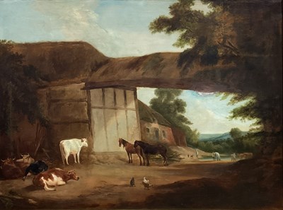 Lot 379 - British School, 19th Century, a pastoral scene...