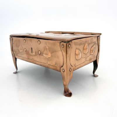 Lot 163 - James Smithies, an Arts and Crafts repousse...