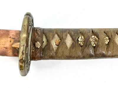 Lot 282 - A Second World War Japanese Shin-gunto Army...