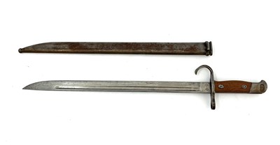 Lot 255 - A Japanese Type 30 sword bayonet, two piece...