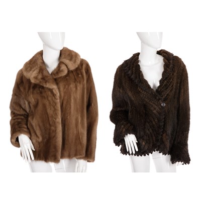 Lot 496 - Two mink jackets, to include a pastel mink...