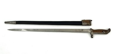 Lot 275 - A Danish M1889 Krag–Jørgensen carbine bayonet,...